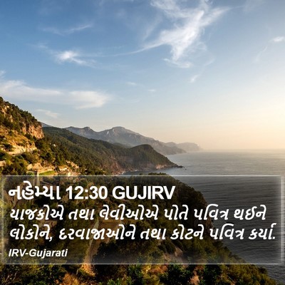 નહેમ્યા 12:30 GUJIRV Bible Verse Image