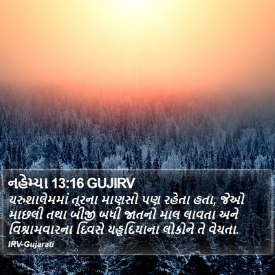 નહેમ્યા 13:16 GUJIRV Bible Verse Image