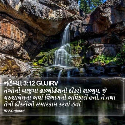 નહેમ્યા 3:12 GUJIRV Bible Verse Image