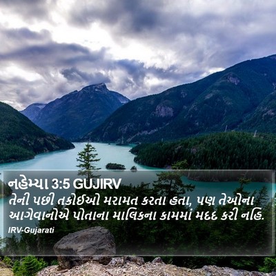 નહેમ્યા 3:5 GUJIRV Bible Verse Image
