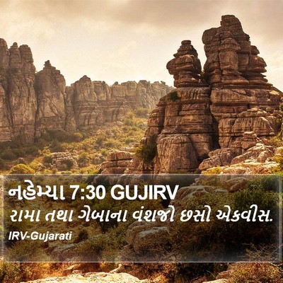 નહેમ્યા 7:30 GUJIRV Bible Verse Image
