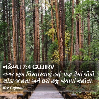 નહેમ્યા 7:4 GUJIRV Bible Verse Image