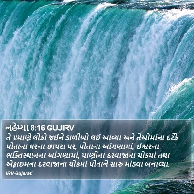 નહેમ્યા 8:16 GUJIRV Bible Verse Image