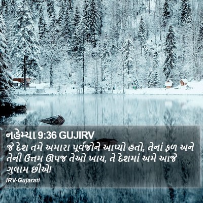 નહેમ્યા 9:36 GUJIRV Bible Verse Image