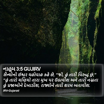 નાહૂમ 3:5 GUJIRV Bible Verse Image