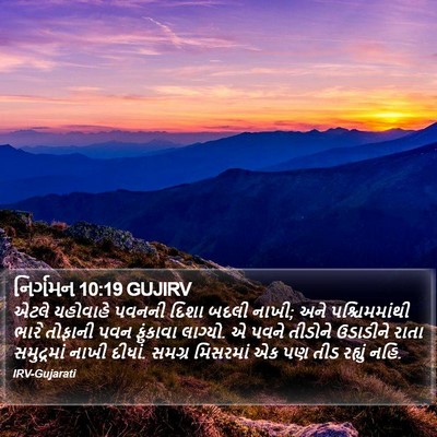 નિર્ગમન 10:19 GUJIRV Bible Verse Image
