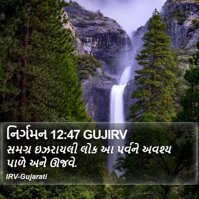 નિર્ગમન 12:47 GUJIRV Bible Verse Image