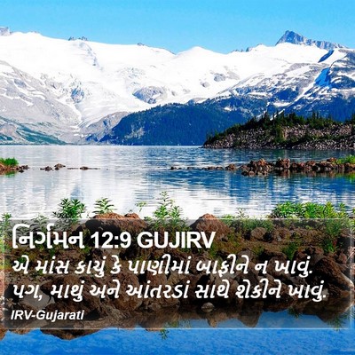 નિર્ગમન 12:9 GUJIRV Bible Verse Image