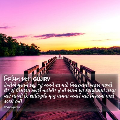 નિર્ગમન 14:11 GUJIRV Bible Verse Image