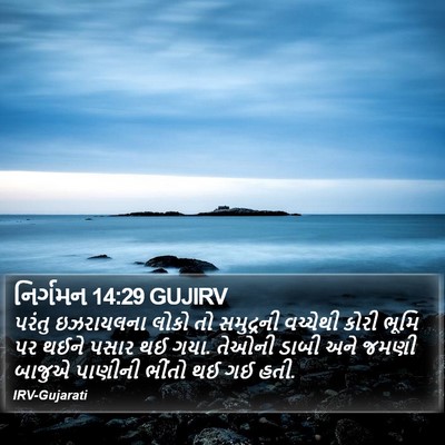 નિર્ગમન 14:29 GUJIRV Bible Verse Image