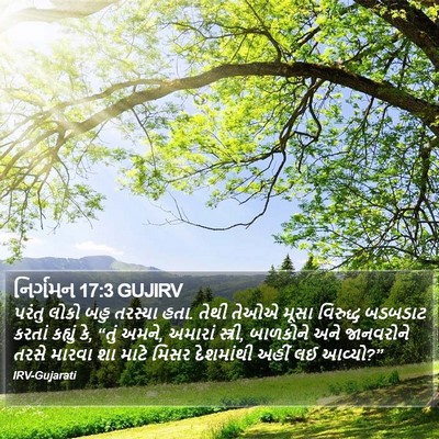 નિર્ગમન 17:3 GUJIRV Bible Verse Image