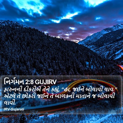 નિર્ગમન 2:8 GUJIRV Bible Verse Image