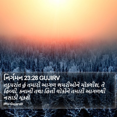 નિર્ગમન 23:28 GUJIRV Bible Verse Image