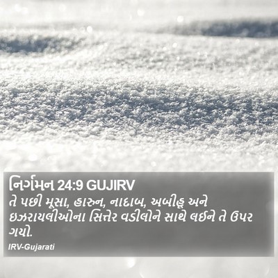 નિર્ગમન 24:9 GUJIRV Bible Verse Image