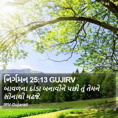 નિર્ગમન 25:13 GUJIRV Bible Verse Image