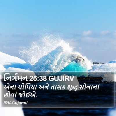 નિર્ગમન 25:38 GUJIRV Bible Verse Image
