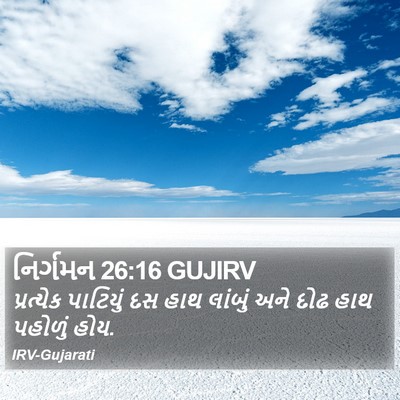 નિર્ગમન 26:16 GUJIRV Bible Verse Image