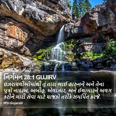 નિર્ગમન 28:1 GUJIRV Bible Verse Image