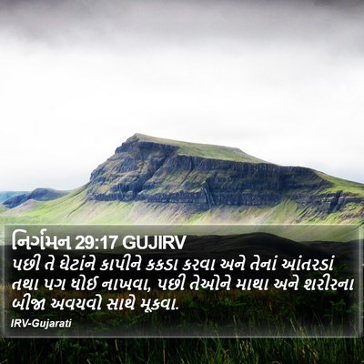 નિર્ગમન 29:17 GUJIRV Bible Verse Image