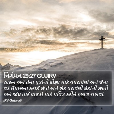 નિર્ગમન 29:27 GUJIRV Bible Verse Image