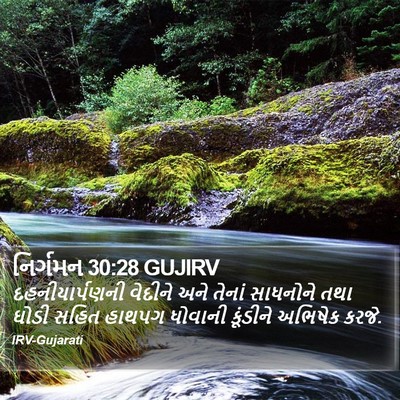 નિર્ગમન 30:28 GUJIRV Bible Verse Image