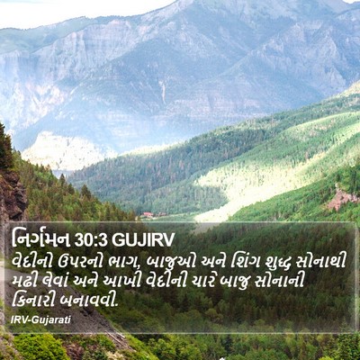 નિર્ગમન 30:3 GUJIRV Bible Verse Image