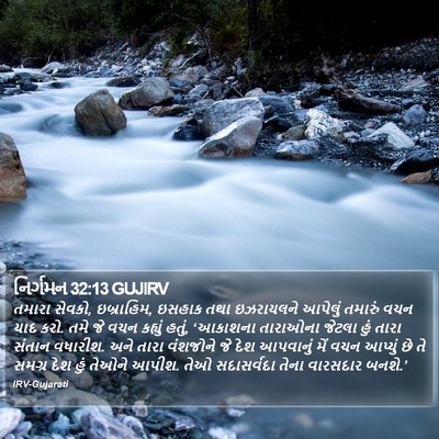 નિર્ગમન 32:13 GUJIRV Bible Verse Image