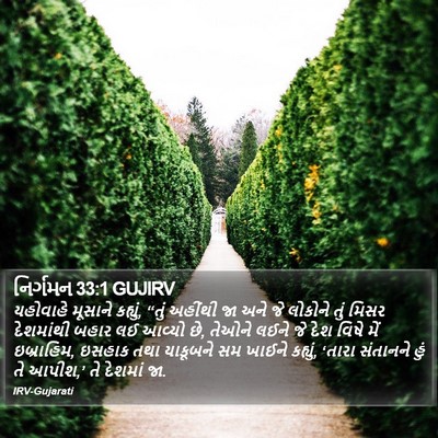 નિર્ગમન 33:1 GUJIRV Bible Verse Image