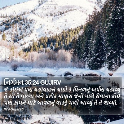 નિર્ગમન 35:24 GUJIRV Bible Verse Image