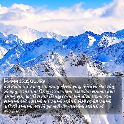 નિર્ગમન 35:35 GUJIRV Bible Verse Image