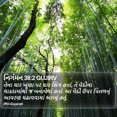 નિર્ગમન 38:2 GUJIRV Bible Verse Image