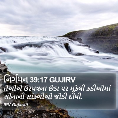 નિર્ગમન 39:17 GUJIRV Bible Verse Image