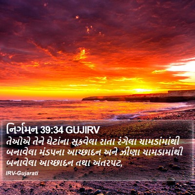નિર્ગમન 39:34 GUJIRV Bible Verse Image