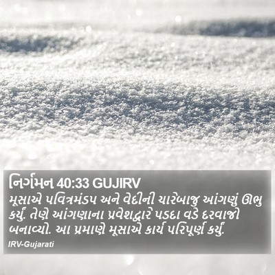 નિર્ગમન 40:33 GUJIRV Bible Verse Image