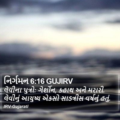 નિર્ગમન 6:16 GUJIRV Bible Verse Image