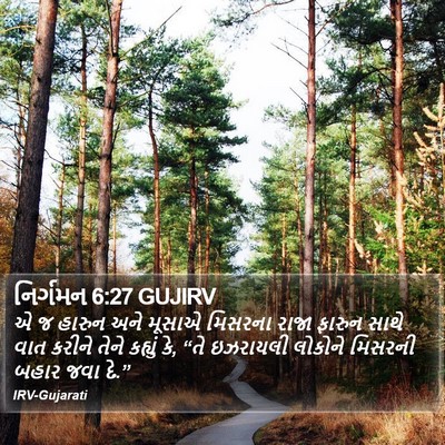 નિર્ગમન 6:27 GUJIRV Bible Verse Image