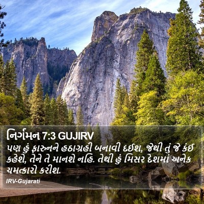 નિર્ગમન 7:3 GUJIRV Bible Verse Image