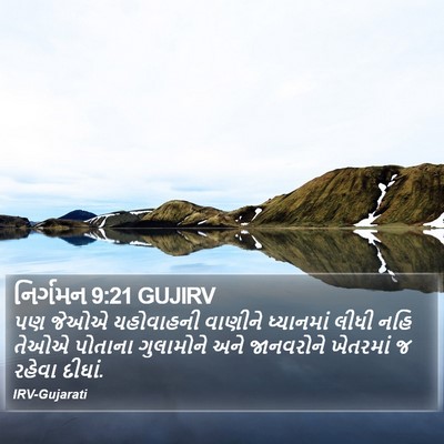 નિર્ગમન 9:21 GUJIRV Bible Verse Image