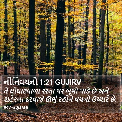 નીતિવચનો 1:21 GUJIRV Bible Verse Image