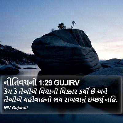 નીતિવચનો 1:29 GUJIRV Bible Verse Image