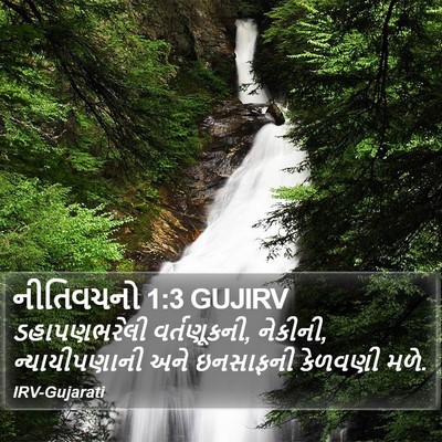 નીતિવચનો 1:3 GUJIRV Bible Verse Image