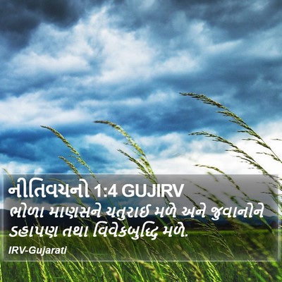 નીતિવચનો 1:4 GUJIRV Bible Verse Image