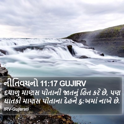 નીતિવચનો 11:17 GUJIRV Bible Verse Image