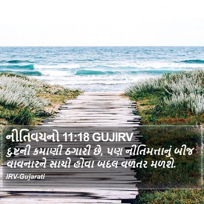 નીતિવચનો 11:18 GUJIRV Bible Verse Image