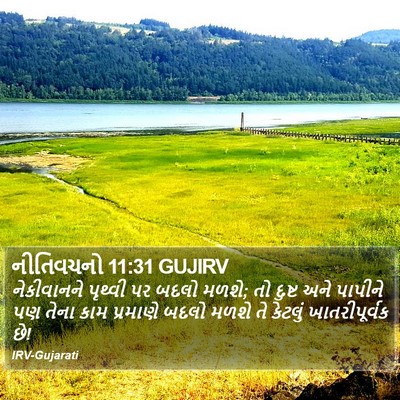 નીતિવચનો 11:31 GUJIRV Bible Verse Image
