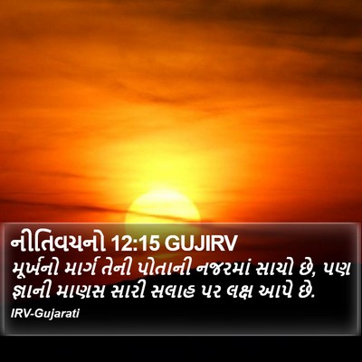 નીતિવચનો 12:15 GUJIRV Bible Verse Image