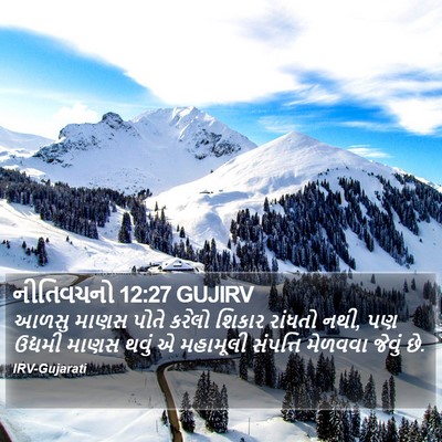 નીતિવચનો 12:27 GUJIRV Bible Verse Image