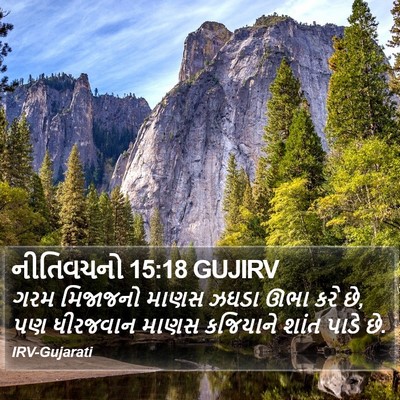 નીતિવચનો 15:18 GUJIRV Bible Verse Image