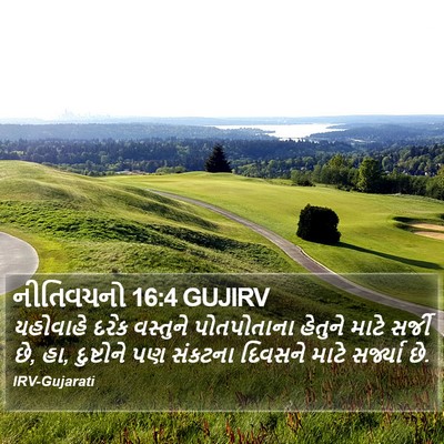 નીતિવચનો 16:4 GUJIRV Bible Verse Image