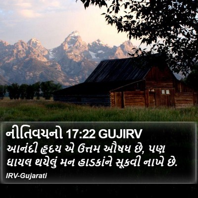 નીતિવચનો 17:22 GUJIRV Bible Verse Image
